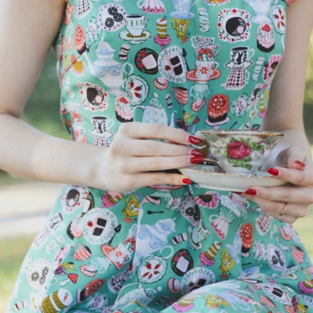 ModCloth\ Retrolicious Mad Tea Parry Dress